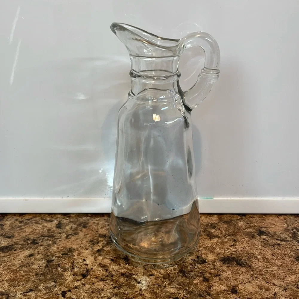 Vintage Anchor Hocking Clear Glass Vinegar or Oil Cruet without the Stopper